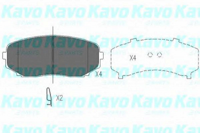 KAVO PARTS kbp4558 -  Комплект тормозных колодок, дисковый тормоз
